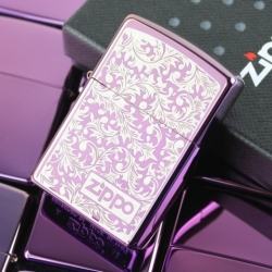 Bật lửa Zippo phiên bản Zibing Arabesque hoa văn trắng - Mã SP: ZPC0616