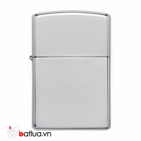 Bật Lửa Zippo Vỏ Dày Đồng Mạ Chrome Trơn Bóng - SKU 167 – Zippo Armor High Polished Chrome