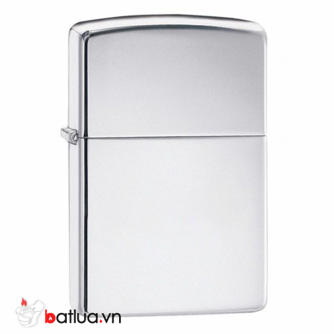 Bật Lửa Zippo Vỏ Dày Đồng Mạ Chrome Trơn Bóng - SKU 167 – Zippo Armor High Polished Chrome