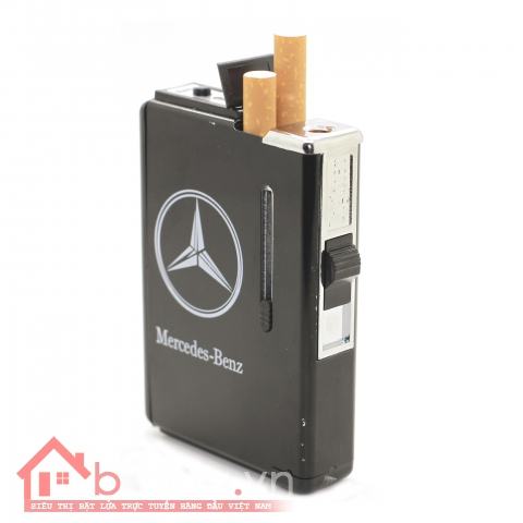 Hộp đựng thuốc lá đa năng in logo thương hiệu hãng xe nổi tiếng Mercedes - Benz