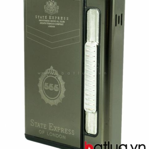 Hộp thuốc lá đa năng in logo 555 (Đen)