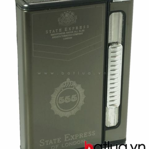 Hộp thuốc lá đa năng in logo 555 (Đen)