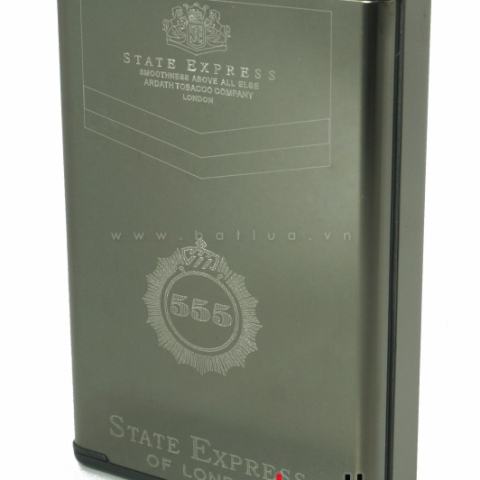 Hộp thuốc lá đa năng in logo 555 (Đen)