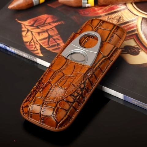 set bao da đựng Cigar (xì gà), dao cắt Cigar Cohiba