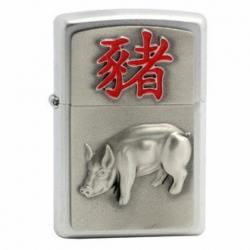 Zippo Chính Hãng 12 Con Giáp Tuổi Hợi - Mã SP: ZPC1184