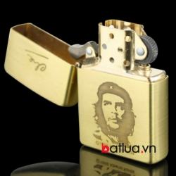 Zippo chính hãng đồng nguyên khối khắc  mặt hình Che - Mã SP: BL03198