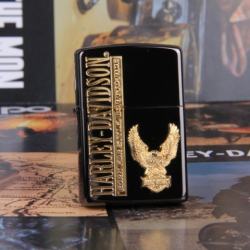 Zippo Chính Hãng Phiên Bản Harley Davidson Chim Ưng Vàng - Mã SP: ZPC1006